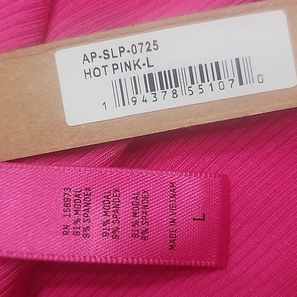 SKIMS Soft Lounge Slip Dress Hot Pink/ Large / NWT - Picture 5 of 10